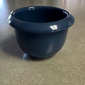 Vintage Frankoma BP Navy Blue Small Pottery Bowl